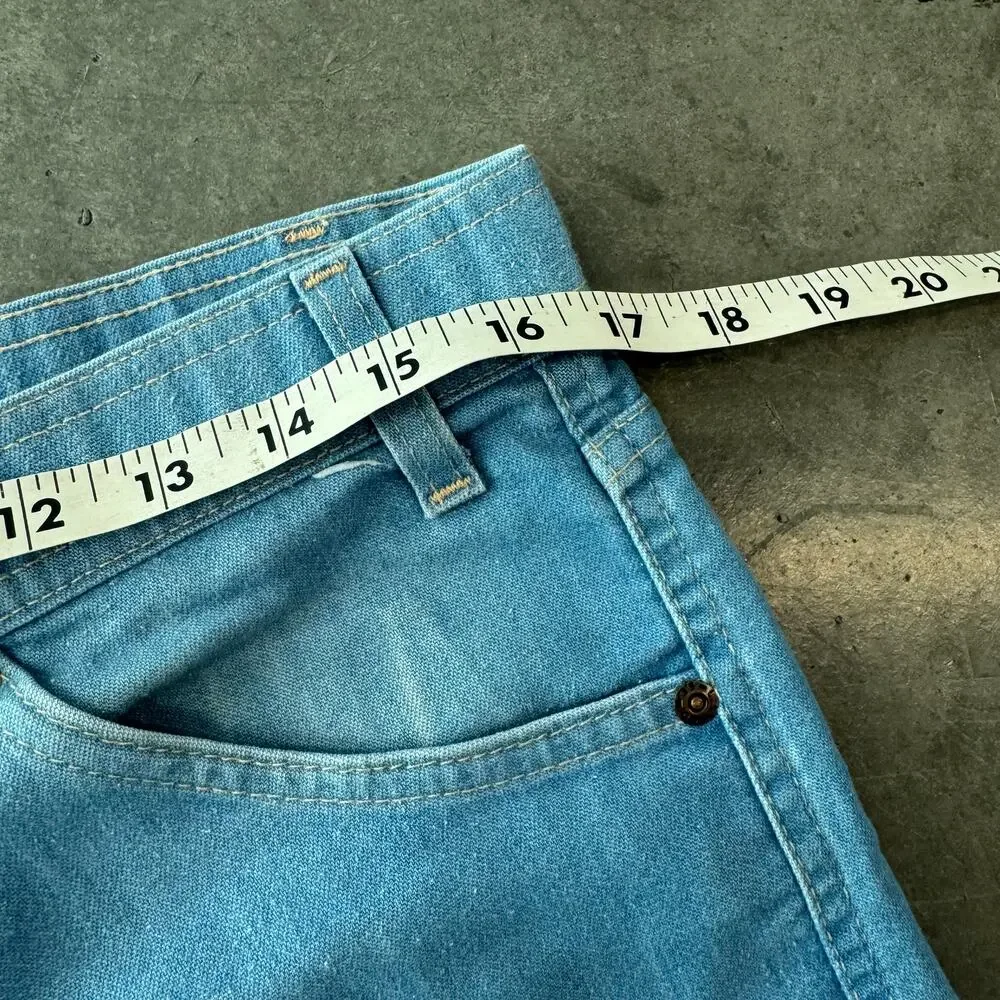 Vintage 70s 80s Levi Action Jeans Mens 36x30 Blue Chambray Straight Cowboy